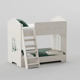 Children's bunk bed neutralGray