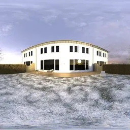 Garden Winter Morning