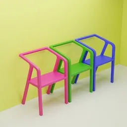 Neon Trio Chairs