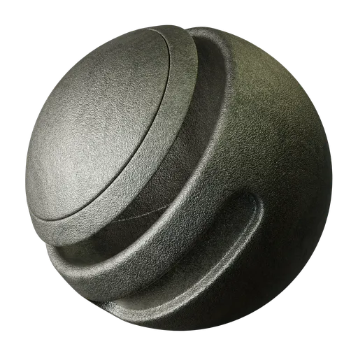 High-quality seamless PBR sandblasted metal texture for realistic 3D rendering in Blender and other applications.