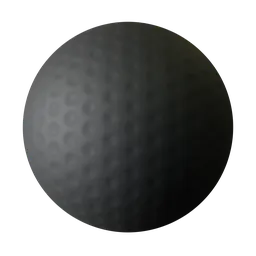 Black Rubber with Soft Round Dimples