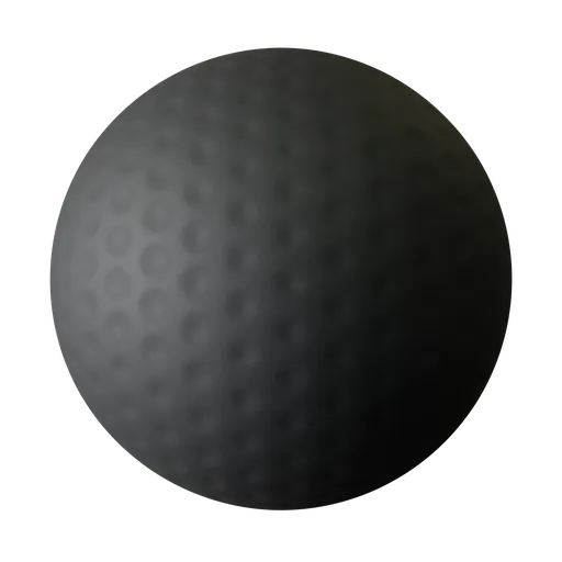 Black Rubber with Soft Round Dimples