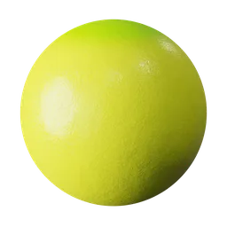 Seamless texture for 3D modeling, PBR lemon peel material, realistic citrus skin surface with green tint for Blender.