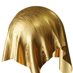 High-quality PBR brushed gold texture for 3D modeling and rendering projects, optimized for Blender.