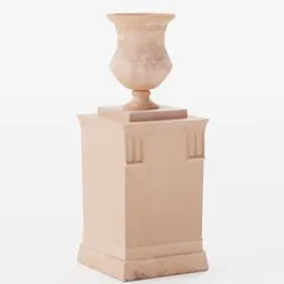 Terracotta pot with stand