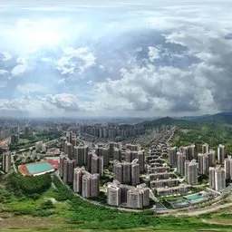 Highsky cloud building forest