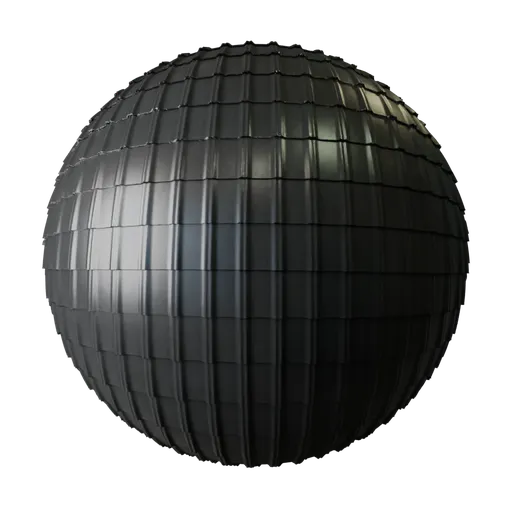 Dark metal roof