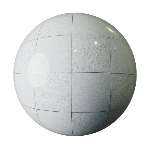 High-resolution PBR marble tiles texture for 3D rendering in Blender, ideal for architectural visualization.
