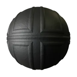 Decorative black plaster panels