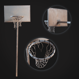 An old basketball hoop