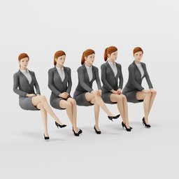 Woman Formal Sit Pose 1