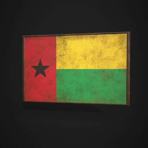 Guinea Bissau Flag Picture Frame