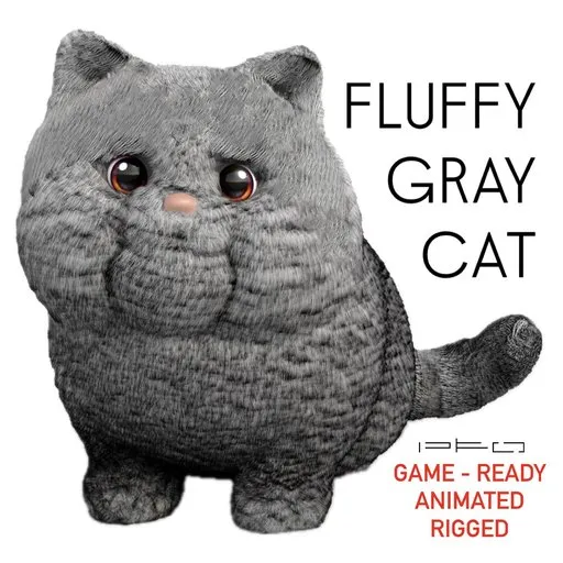 Chubby Stylized Cat