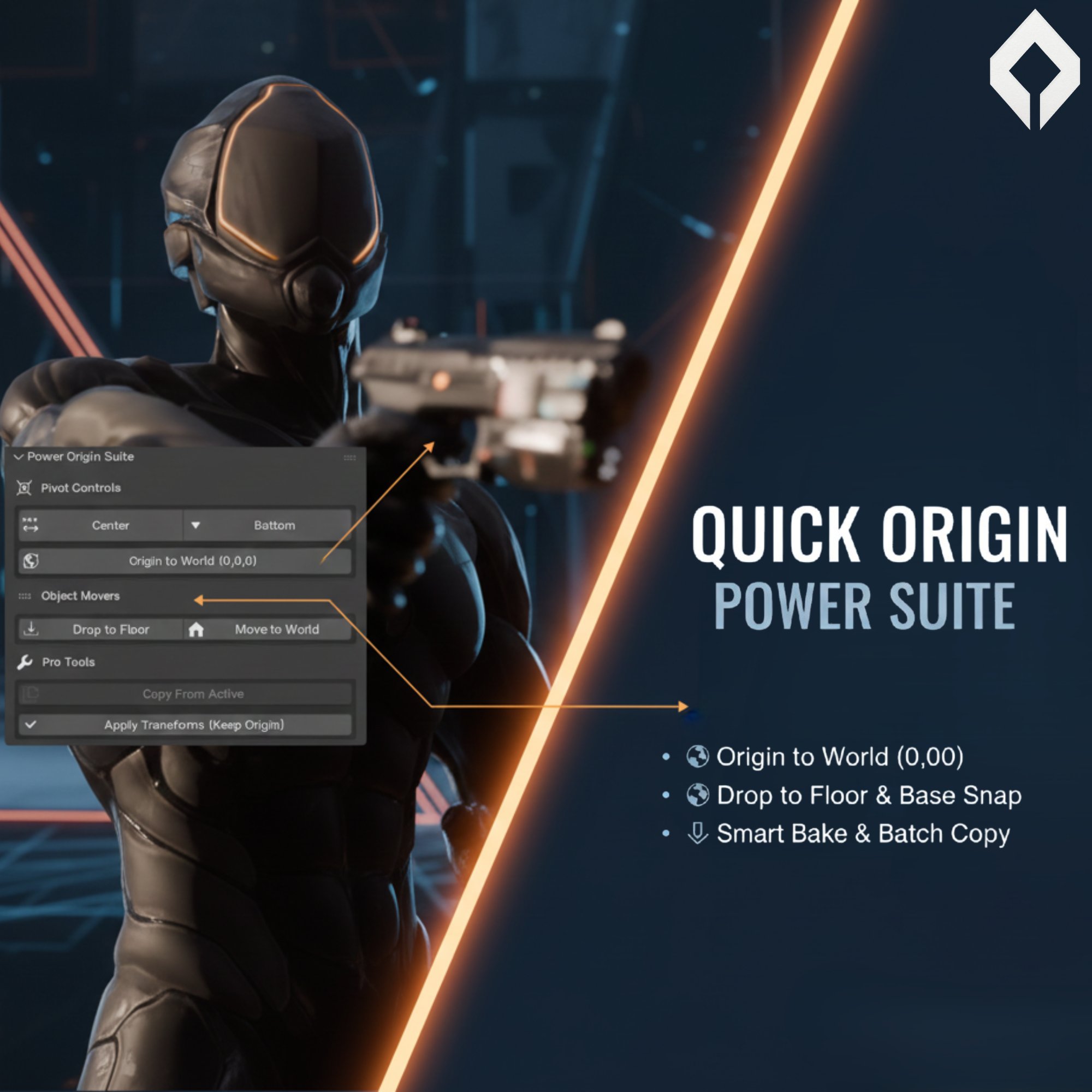 Quick Origin Power Suite: Ultimate Pivot & Alignment Tools | FREE ...