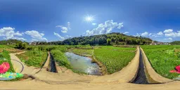 Small ditch on a sunny afternoon