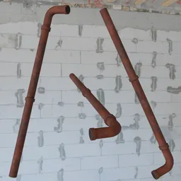 Rusty Metal Pipe (Low Poly)