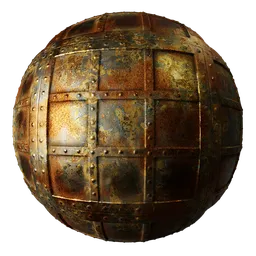 Metal Rivets Rust Panels