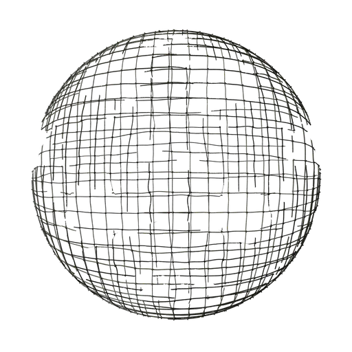 Highly detailed damaged rope net texture with transparent background for 3D modeling, suited for maritime and adventure themes.