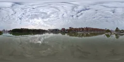 Lake bluesky clouds sunshine