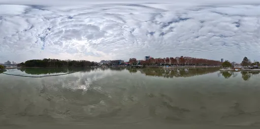 Lake bluesky clouds sunshine