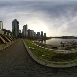 Downtown Urban City Buildings Day