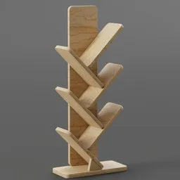 Wooden Standing Book Shelf