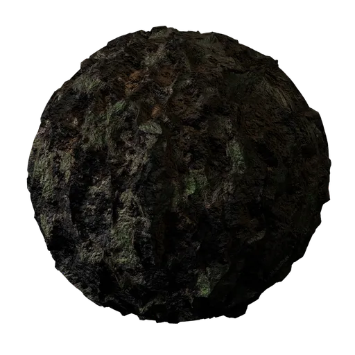 Realistic procedural tree bark texture for Blender 3D, detailed with moss and natural patterns for forest scenes.