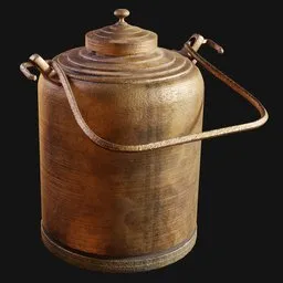 Antique Brass Domestic Storage Jar