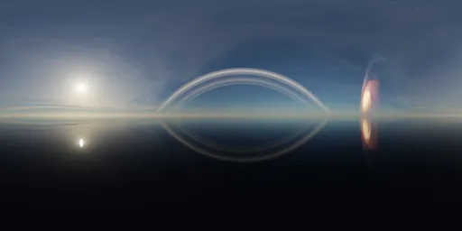 Sci-fi Planet Pure Sky