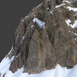 Rock Mountain Winter Photoscan
