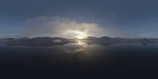 Cloudy Mountain Landscape Sunset