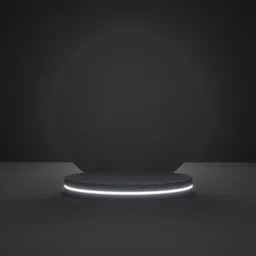 3D Dark Podium
