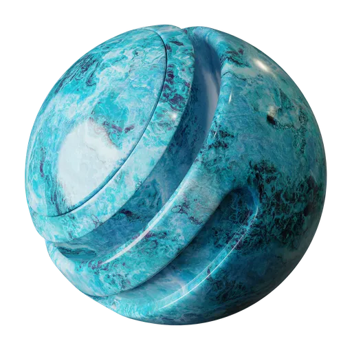 Simple blue marble