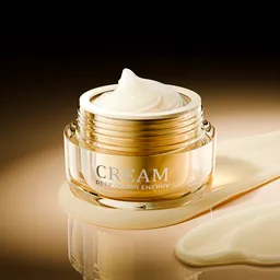 Luxury Golden Face Cream Scene