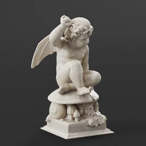statue of Puck on Toadstool