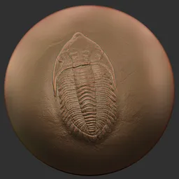 ER Fossil Brush-Phacops trilobite