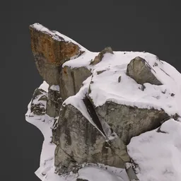 Snow Mountain Rock Photoscan