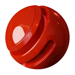 Glossy red PBR car paint material suitable for Blender 3D rendering, offering a procedural, customizable shader.