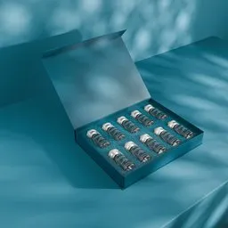 Medical Vial Product Visualization Scene