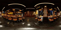 Warm Light Industrail Bar