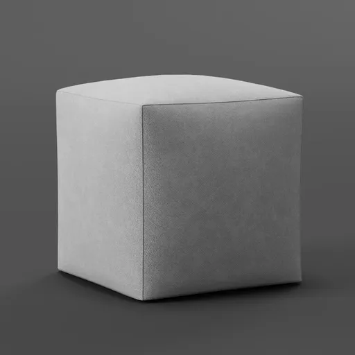 Fabric cube ottoman