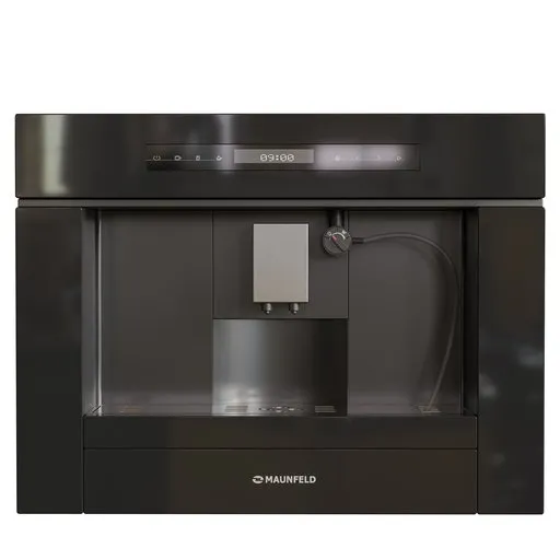 Realistic Blender 3D cycles-rendered model, detailed espresso machine with digital display, available in .blend format.
