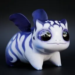 Striped Dragon (Rigged)