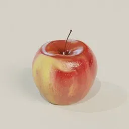 Photorealistic Fresh Red Apple