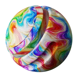 Rainbow Gold Iridescent Marble
