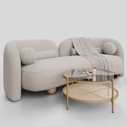 Sofa Daphne Boucle Cream