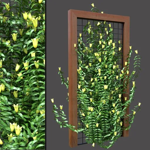 Flowering Vine Trellis Planter