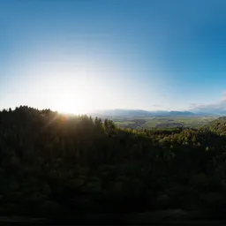 Aerial Canadian Landscape Sunny Sunset