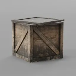 Dirty Wooden Container