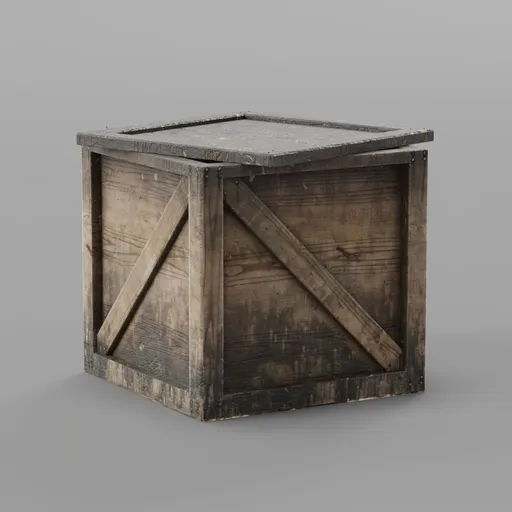 Dirty Wooden Container